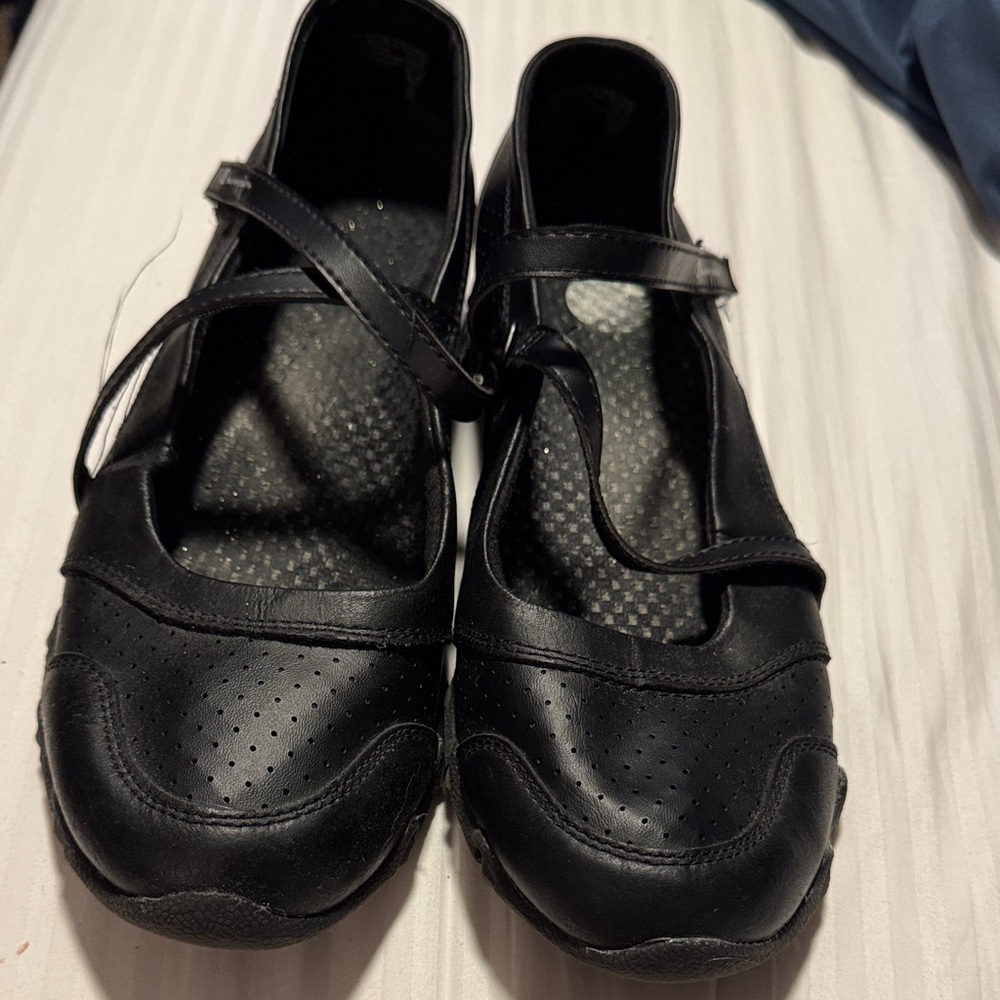Champion Black Perforated Mary Jane Flats